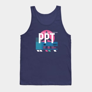 Tahiti (PPT) Airport Code Baggage Tag Tank Top